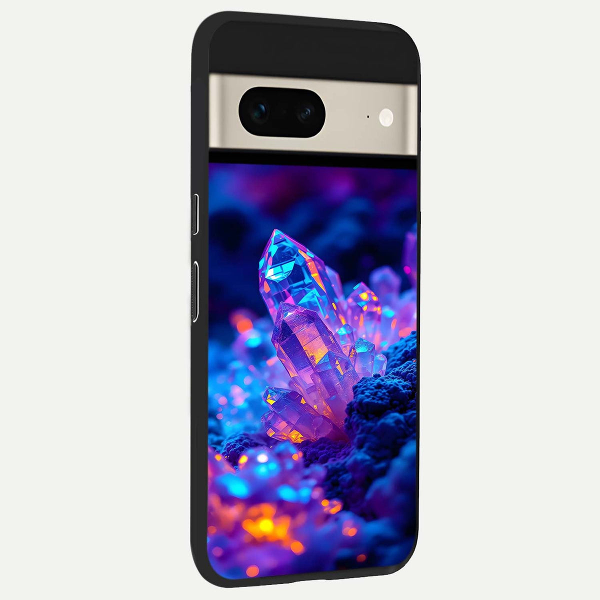  Neon Aura Shards back cover For Google Pixel 7 slim fit glass case with vibrant aesthetic design