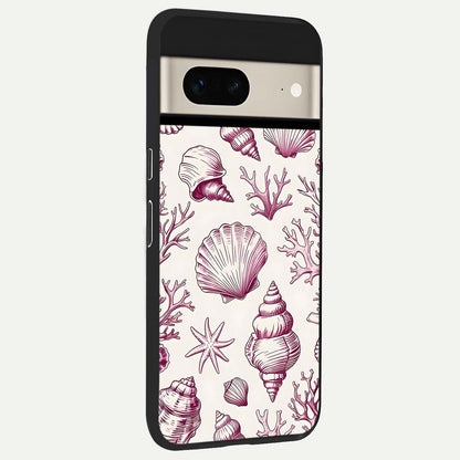  Pink Power Sparks back cover For Google Pixel 7 slim fit glass case with vibrant aesthetic design