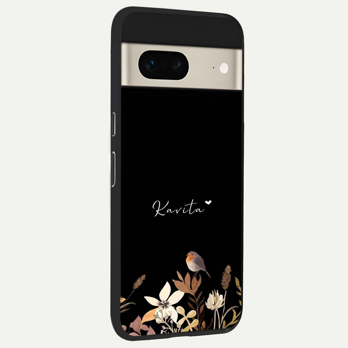  Quiet Garden Tune Custom Name back cover For Google Pixel 7 slim fit glass case with vibrant aesthetic design