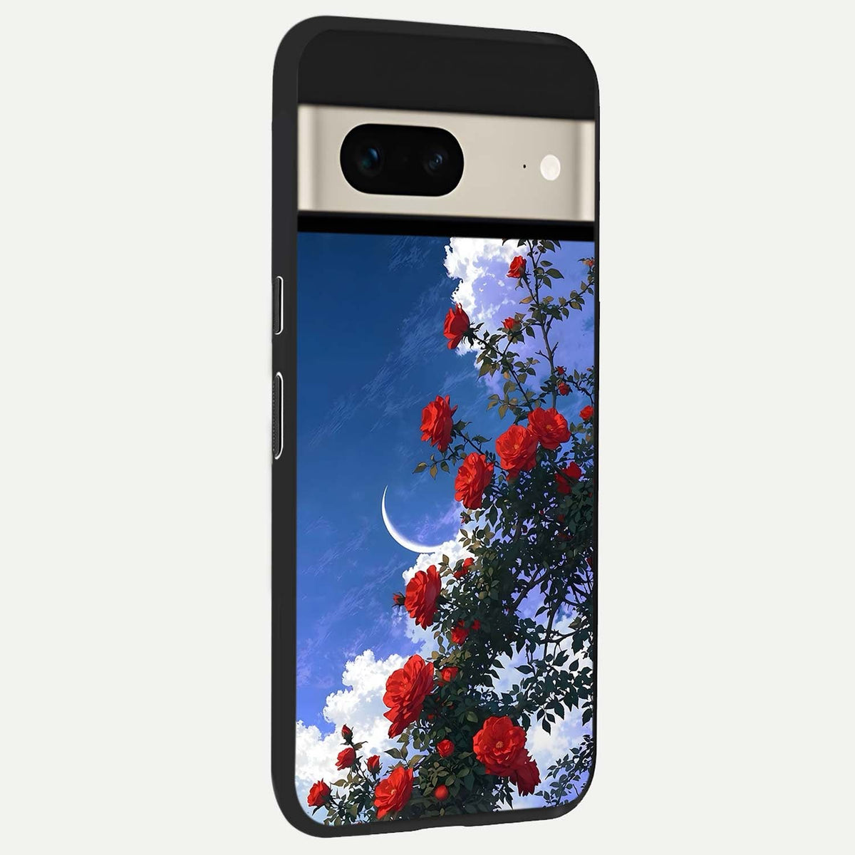  Rose Drift Flowers back cover For Google Pixel 7 slim fit glass case with vibrant aesthetic design