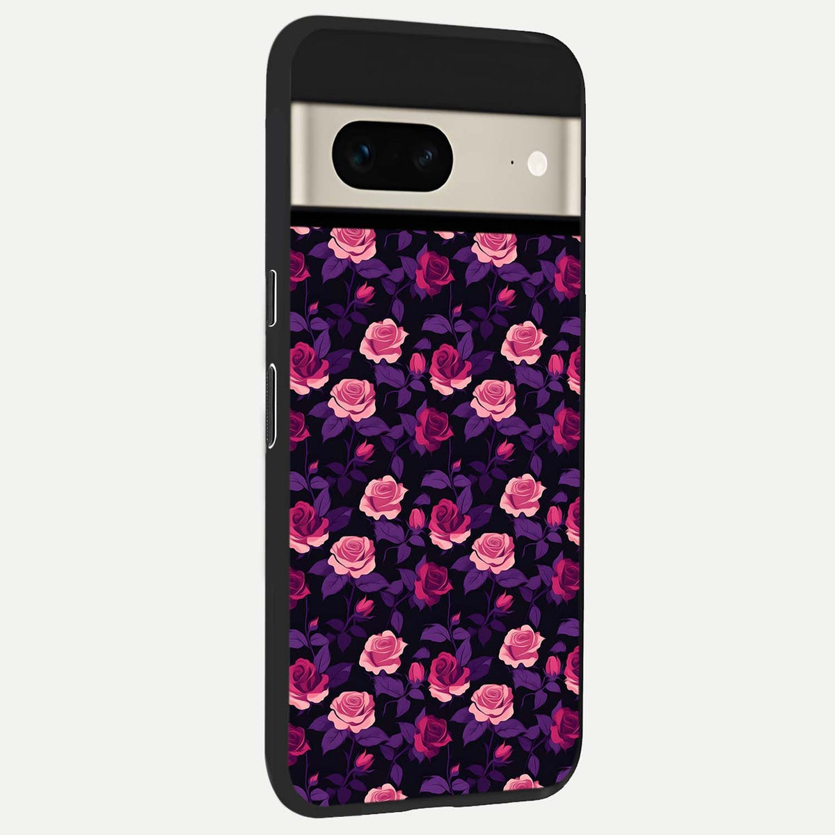  Rose Garden Twilight back cover For Google Pixel 7 slim fit glass case with vibrant aesthetic design