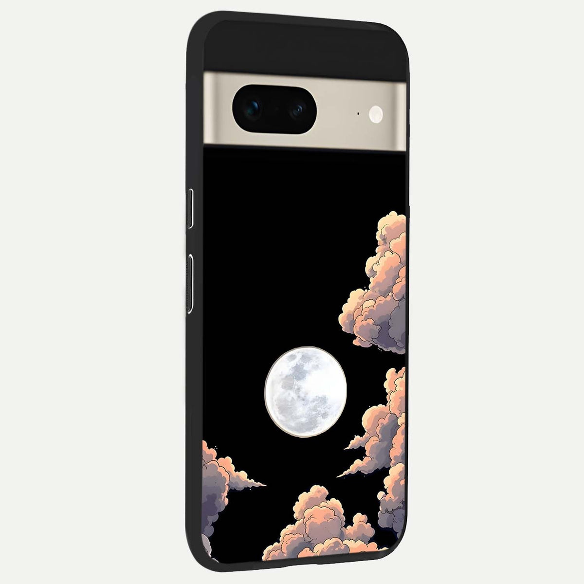  Shade Cloud Moon back cover For Google Pixel 7 slim fit glass case with vibrant aesthetic design