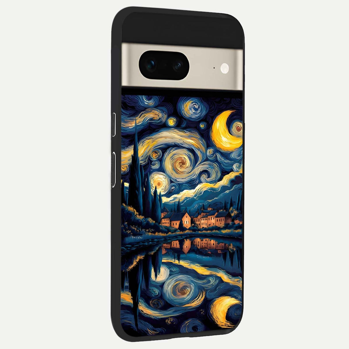  Starry Sky Serenity back cover For Google Pixel 7 slim fit glass case with vibrant aesthetic design