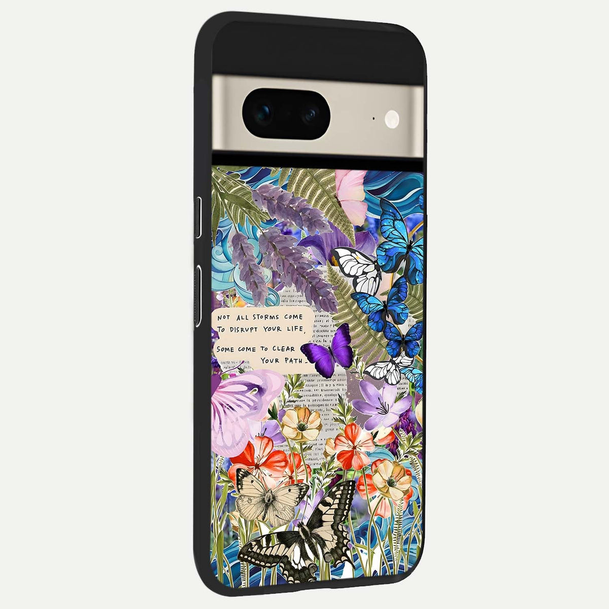 Storm Path Bloom back cover For Google Pixel 7 slim fit glass case with vibrant aesthetic design