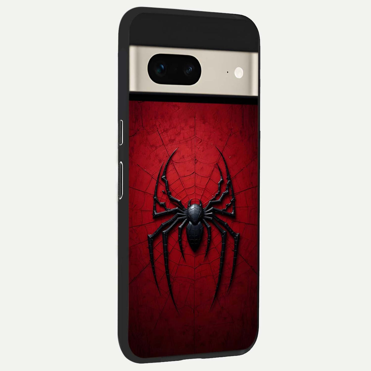  Superhero Web Emblem back cover For Google Pixel 7 slim fit glass case with vibrant aesthetic design