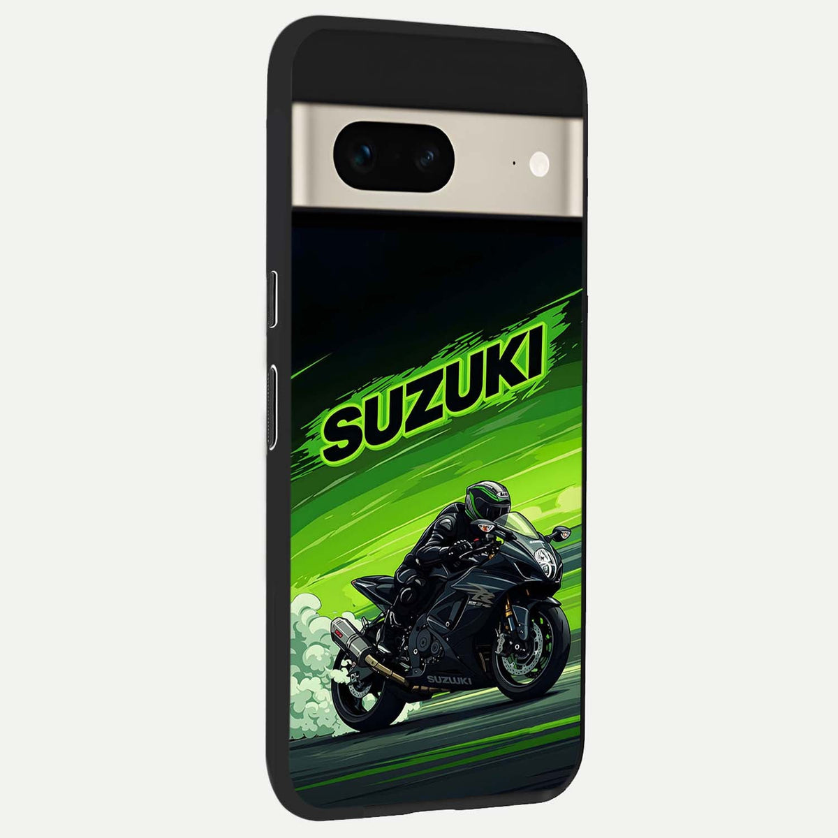  Suzuki Speed Beast back cover For Google Pixel 7 slim fit glass case with vibrant aesthetic design