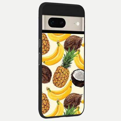  Tropical Fruit Mood back cover For Google Pixel 7 slim fit glass case with vibrant aesthetic design