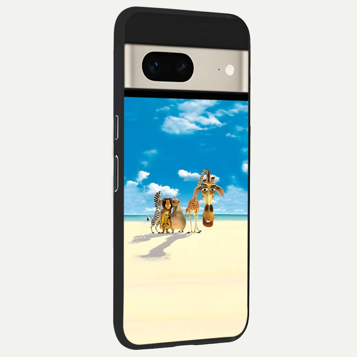  Tropical Fun Squad back cover For Google Pixel 7 slim fit glass case with vibrant aesthetic design