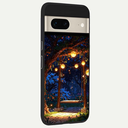  Twilight Garden Swing back cover For Google Pixel 7 slim fit glass case with vibrant aesthetic design