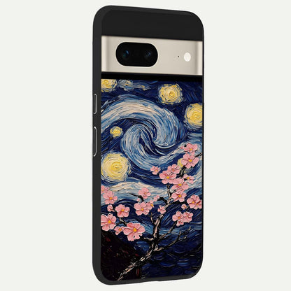  Van Gogh Scenery back cover For Google Pixel 7 slim fit glass case with vibrant aesthetic design