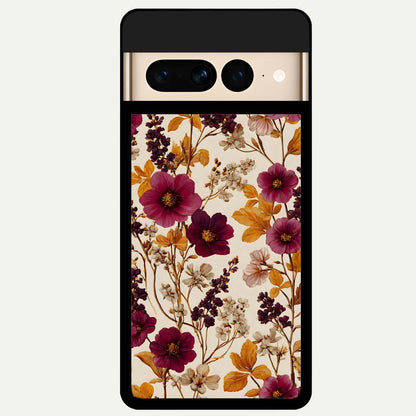  Autumn Wine Bloom Glass Case For Google Pixel 7 Pro back cover – full design glossy printed glass finish