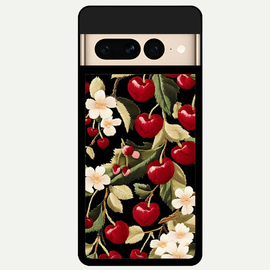  Blooming Spendor Bird Glass Case For Google Pixel 7 Pro back cover – full design glossy printed glass finish
