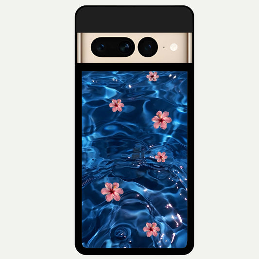  Bloom Thread Art Glass Case For Google Pixel 7 Pro back cover – full design glossy printed glass finish
