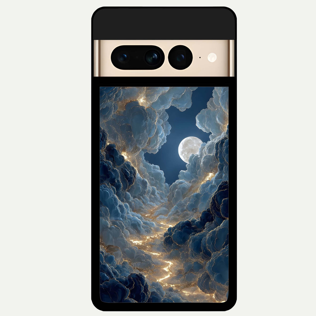  Celestial Cloud Road Glass Case For Google Pixel 7 Pro back cover – full design glossy printed glass finish