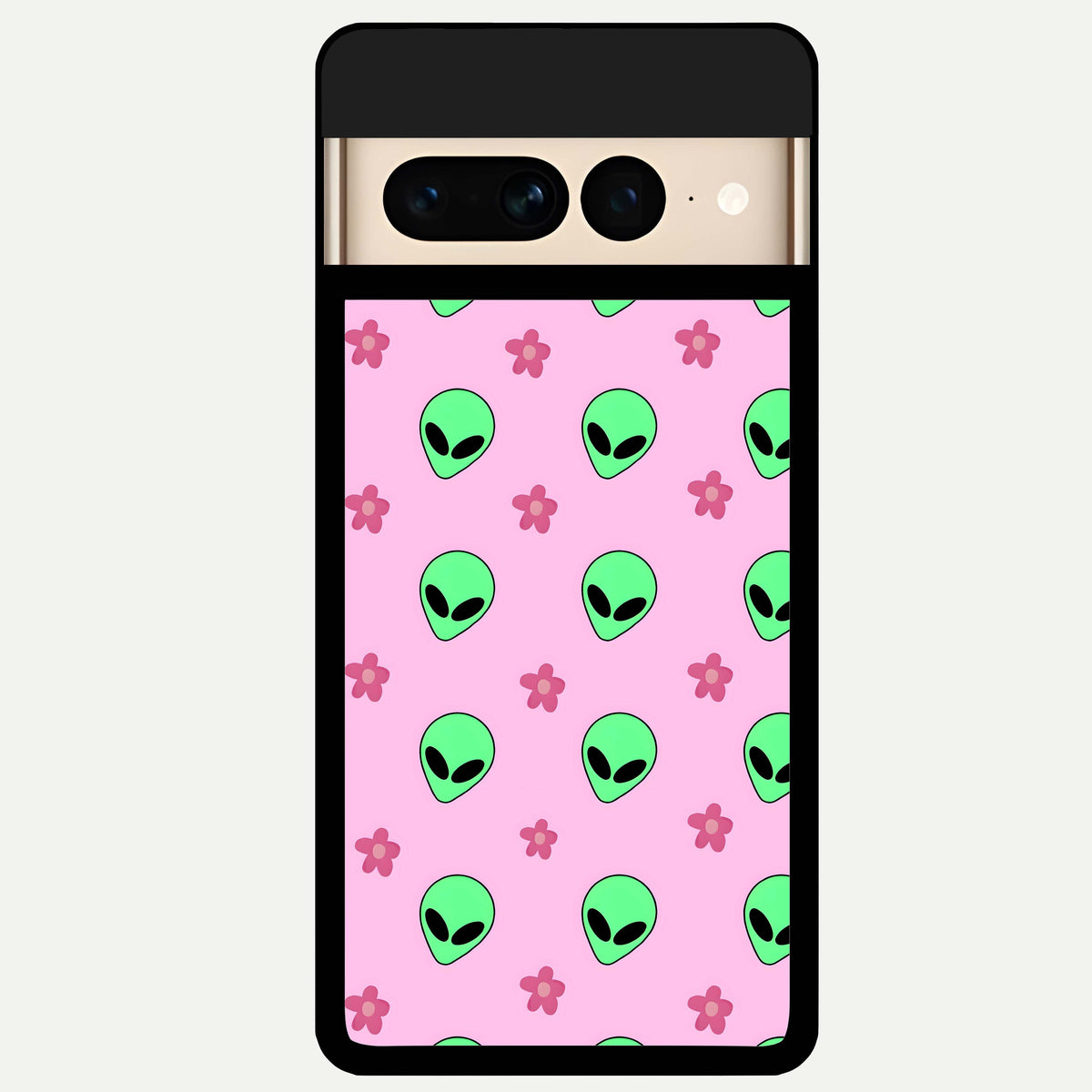  Cosmic Cute Crush Glass Case For Google Pixel 7 Pro back cover – full design glossy printed glass finish