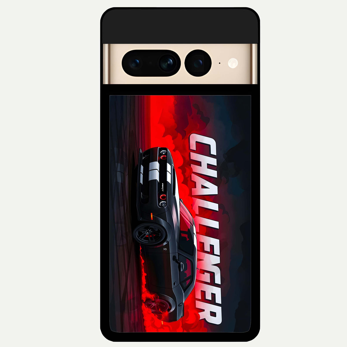  Crimson Challenger Fury Glass Case For Google Pixel 7 Pro back cover – full design glossy printed glass finish