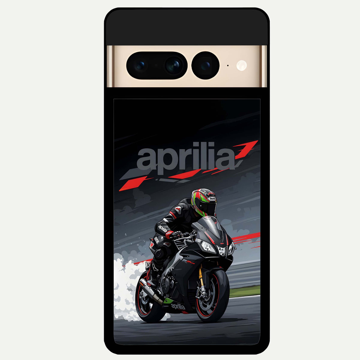  Dark Aprilla Glass Case For Google Pixel 7 Pro back cover – full design glossy printed glass finish