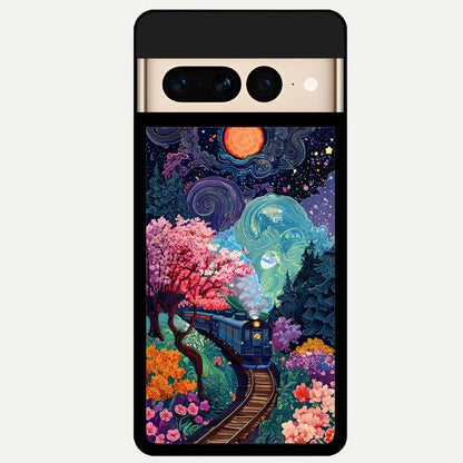  Digital Art Glass Case For Google Pixel 7 Pro back cover – full design glossy printed glass finish