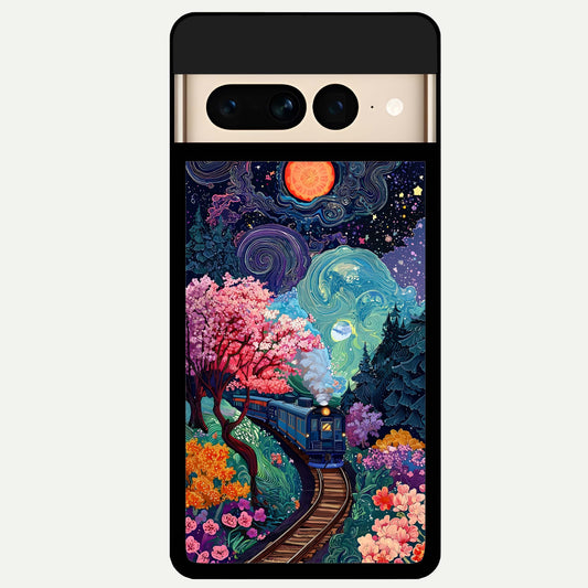  Digital Art Glass Case For Google Pixel 7 Pro back cover – full design glossy printed glass finish