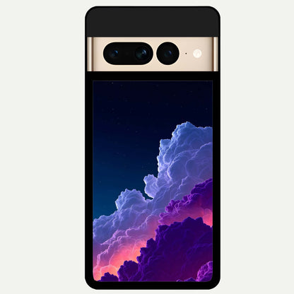  Dreamy Cloud Skies Glass Case For Google Pixel 7 Pro back cover – full design glossy printed glass finish