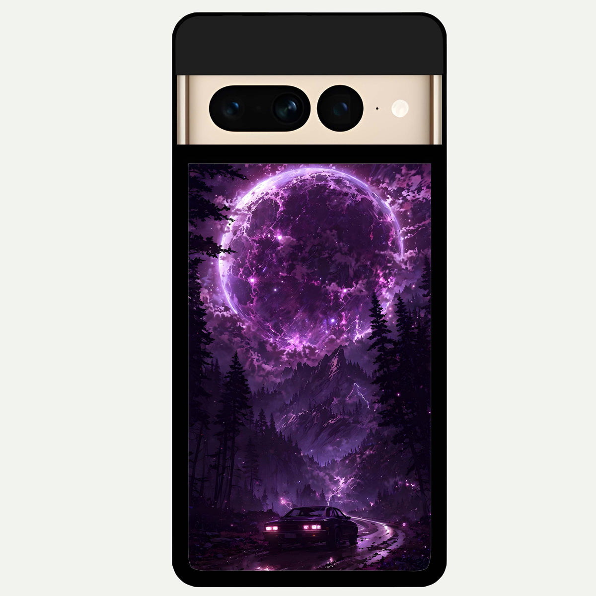 Eternal Cosmic Drive Glass Case For Google Pixel 7 Pro back cover – full design glossy printed glass finish