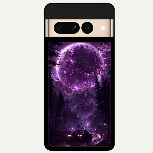  Eternal Cosmic Drive Glass Case For Google Pixel 7 Pro back cover – full design glossy printed glass finish