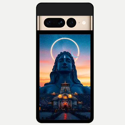  Eternal Shiva Aura Glass Case For Google Pixel 7 Pro back cover – full design glossy printed glass finish