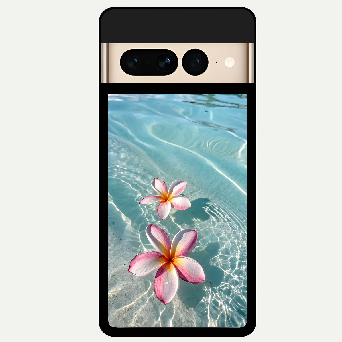  Floating Bloom Bliss Glass Case For Google Pixel 7 Pro back cover – full design glossy printed glass finish