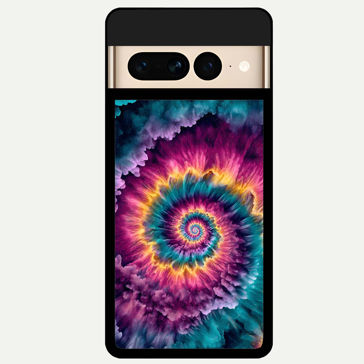  Galactic Spiral Burst Glass Case For Google Pixel 7 Pro back cover – full design glossy printed glass finish