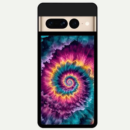  Galactic Spiral Burst Glass Case For Google Pixel 7 Pro back cover – full design glossy printed glass finish