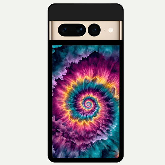  Galactic Spiral Burst Glass Case For Google Pixel 7 Pro back cover – full design glossy printed glass finish