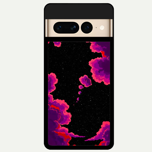  Galaxy Dream Frame Glass Case For Google Pixel 7 Pro back cover – full design glossy printed glass finish