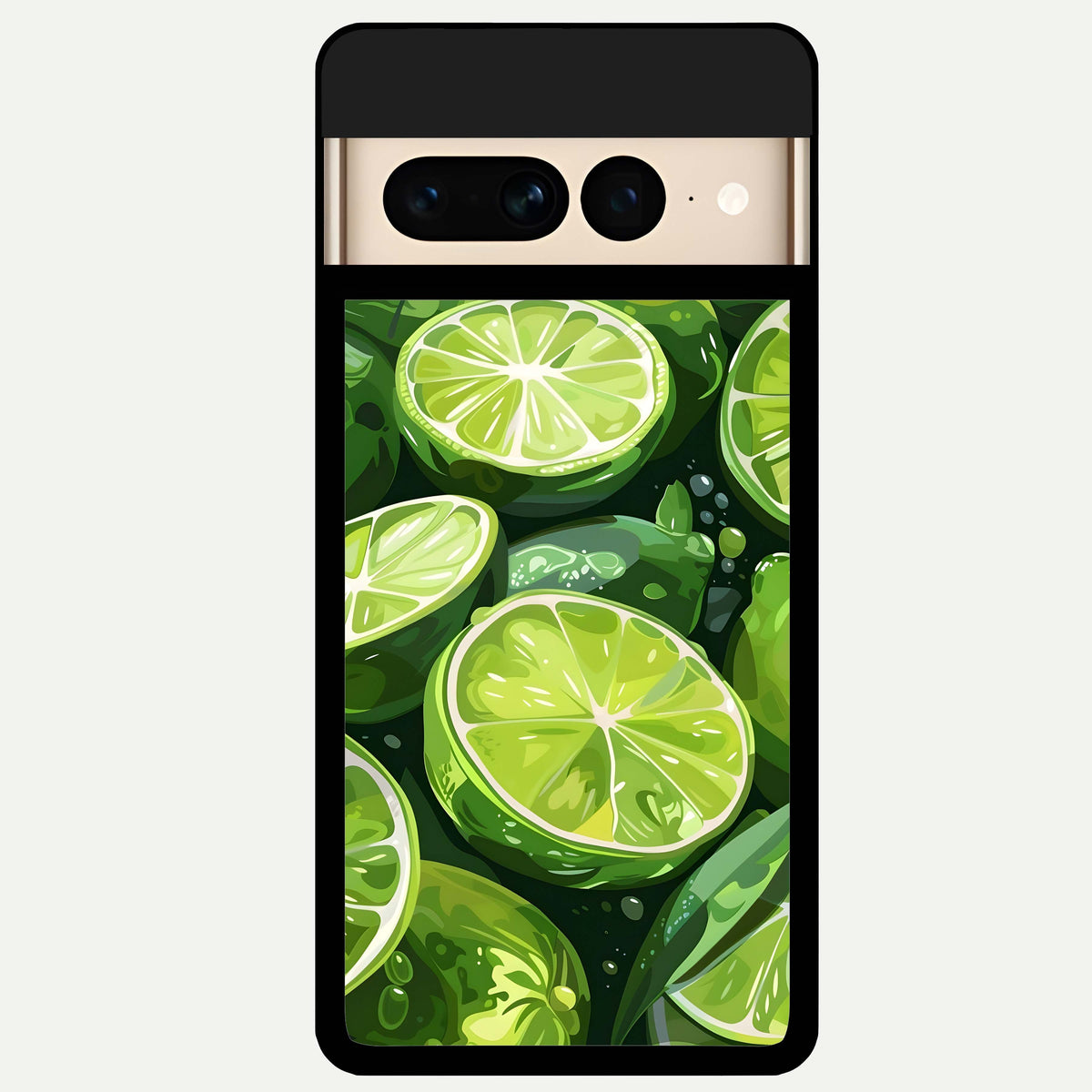  Green Kawasaki Glass Case For Google Pixel 7 Pro back cover – full design glossy printed glass finish