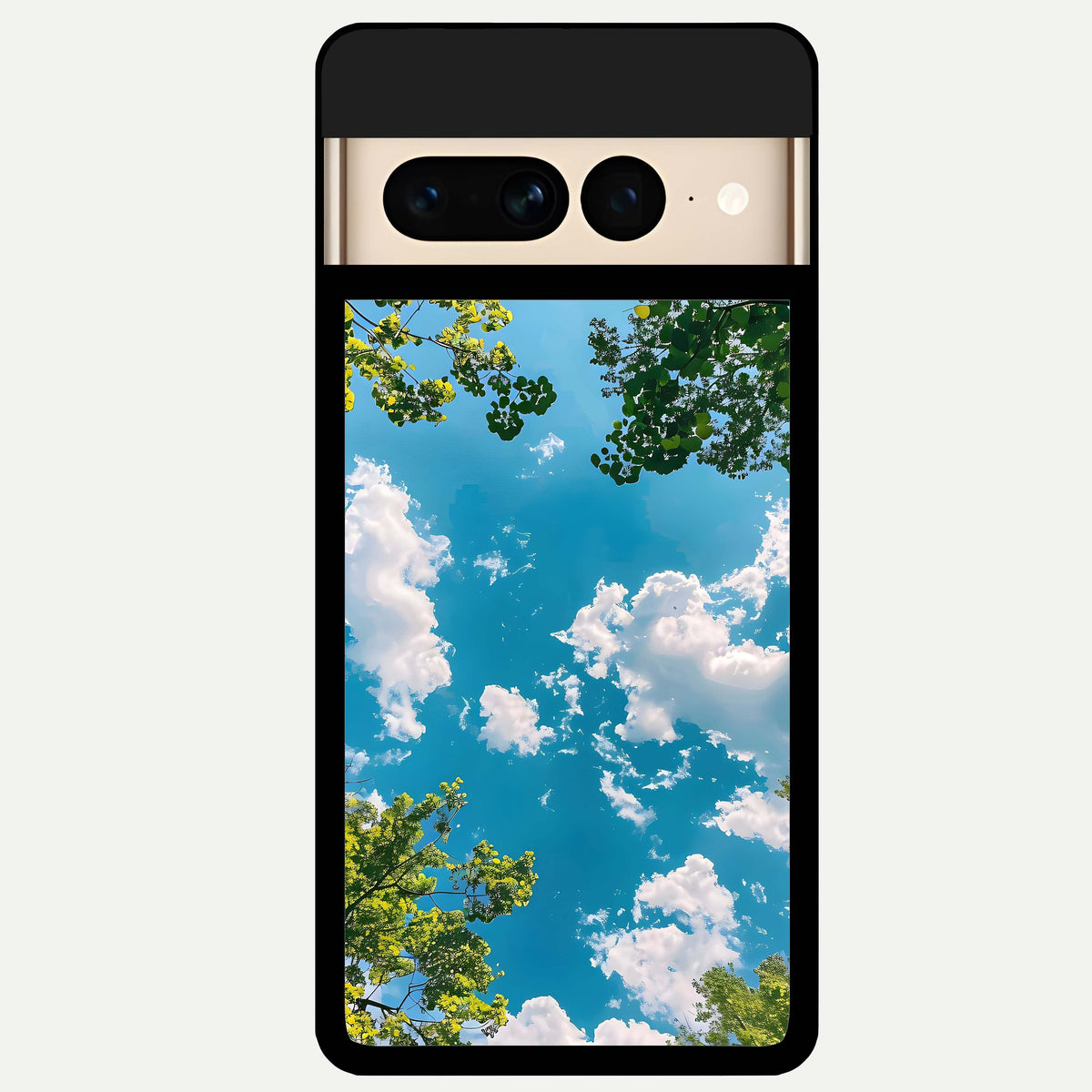  Green Moon Energy Glass Case For Google Pixel 7 Pro back cover – full design glossy printed glass finish