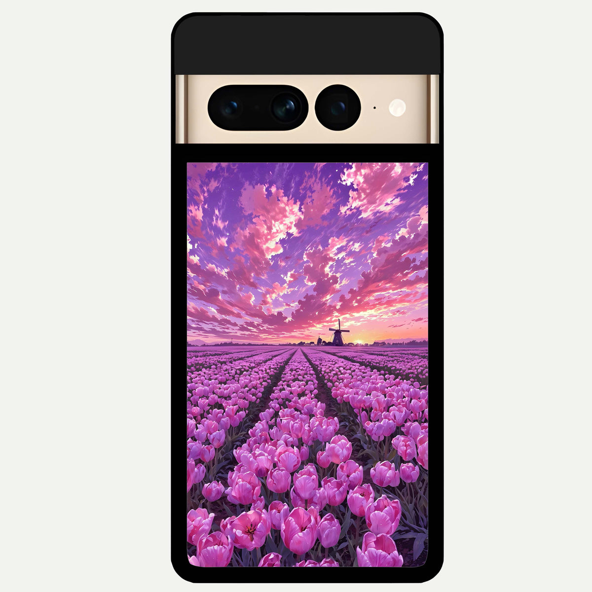  Lavender Dream Skies Glass Case For Google Pixel 7 Pro back cover – full design glossy printed glass finish