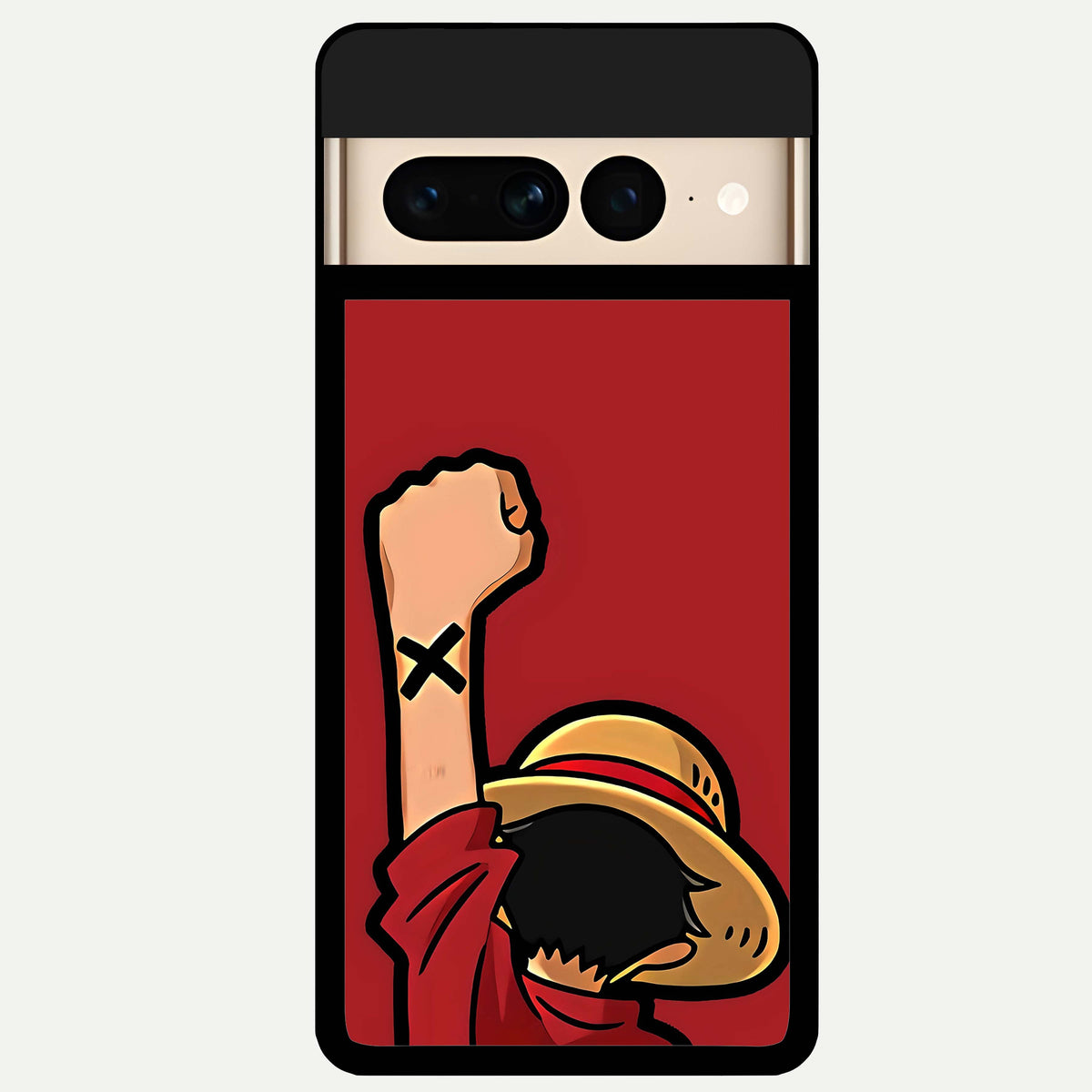  Luffy X Spirit Glass Case For Google Pixel 7 Pro back cover – full design glossy printed glass finish