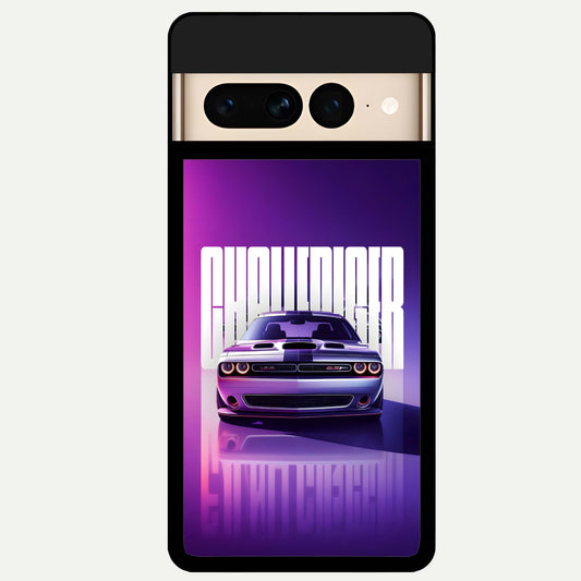  Midnight Muscle Ride Glass Case For Google Pixel 7 Pro back cover – full design glossy printed glass finish