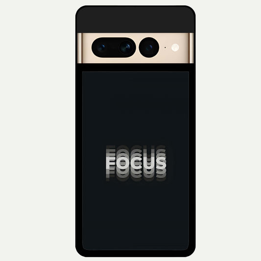  Mono Focus Vision Glass Case For Google Pixel 7 Pro back cover – full design glossy printed glass finish