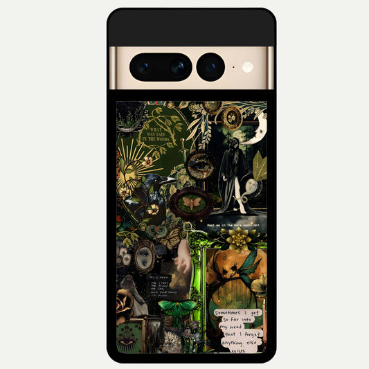  Mystic Woods Secret Glass Case For Google Pixel 7 Pro back cover – full design glossy printed glass finish