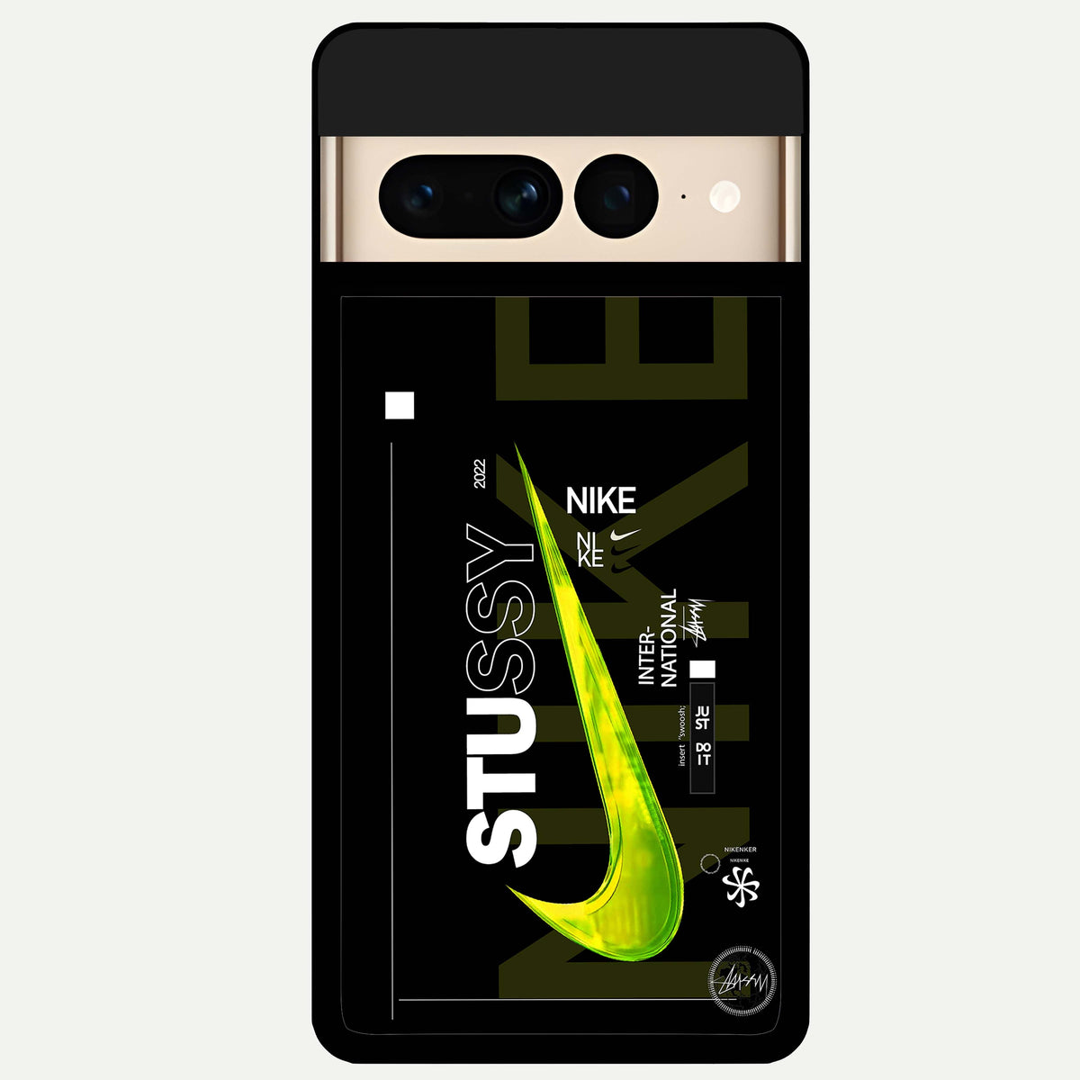 Neon Street Edition Glass Case For Google Pixel 7 Pro back cover – full design glossy printed glass finish
