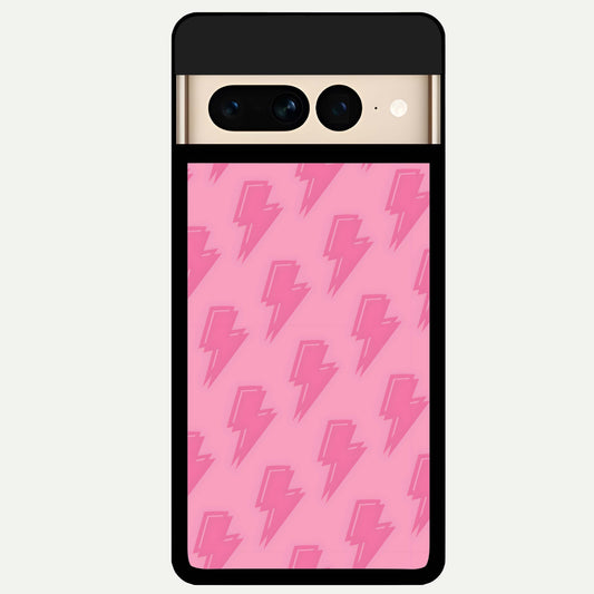  Pink Moo Magic Glass Case For Google Pixel 7 Pro back cover – full design glossy printed glass finish