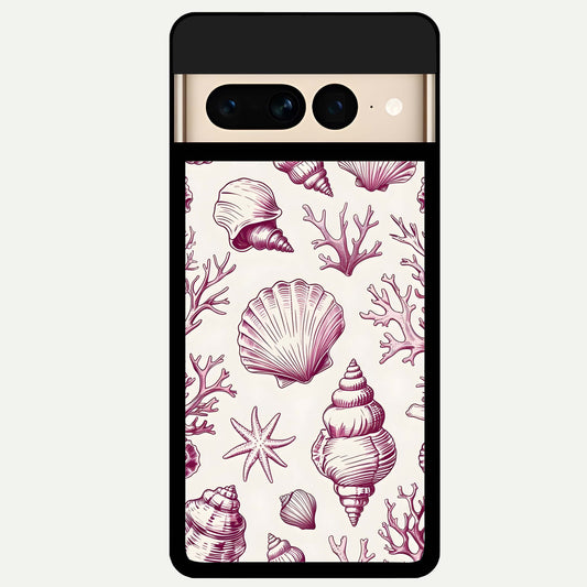  Pink Power Sparks Glass Case For Google Pixel 7 Pro back cover – full design glossy printed glass finish