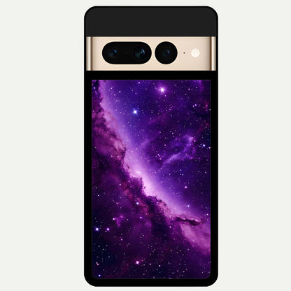  Purple Shade Sky Glass Case For Google Pixel 7 Pro back cover – full design glossy printed glass finish