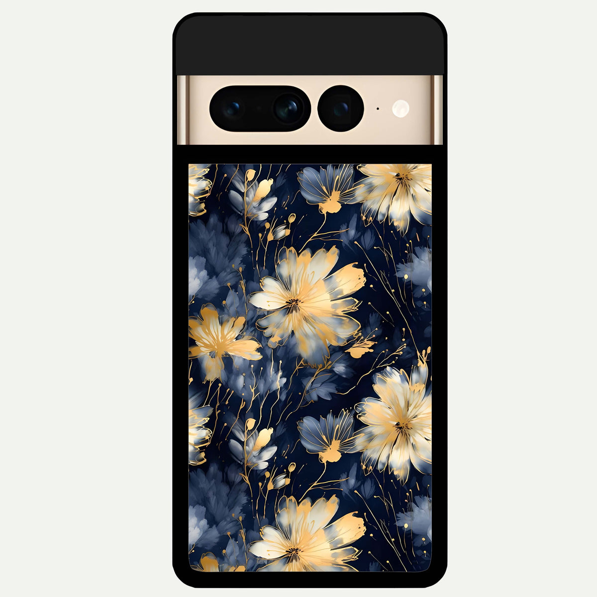  Royal Petal Dream Glass Case For Google Pixel 7 Pro back cover – full design glossy printed glass finish