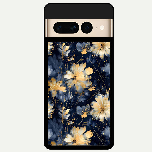  Royal Petal Dream Glass Case For Google Pixel 7 Pro back cover – full design glossy printed glass finish