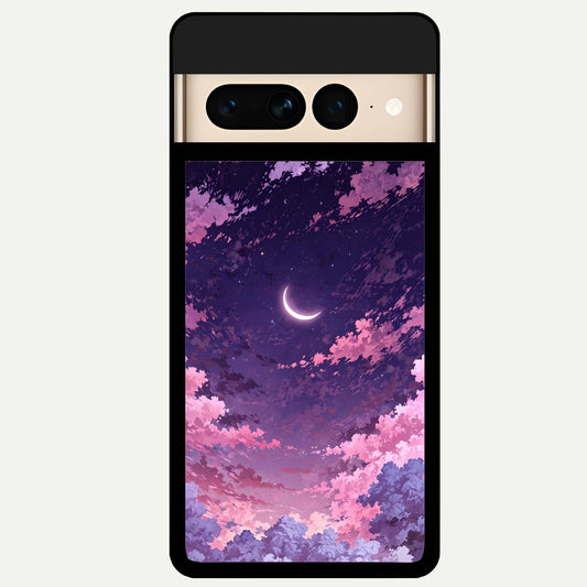  Sky Drift Clouds Glass Case For Google Pixel 7 Pro back cover – full design glossy printed glass finish