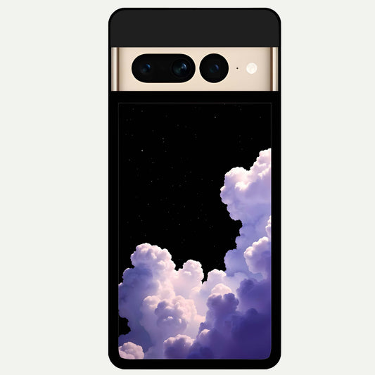  Starlit Night Whispers Glass Case For Google Pixel 7 Pro back cover – full design glossy printed glass finish
