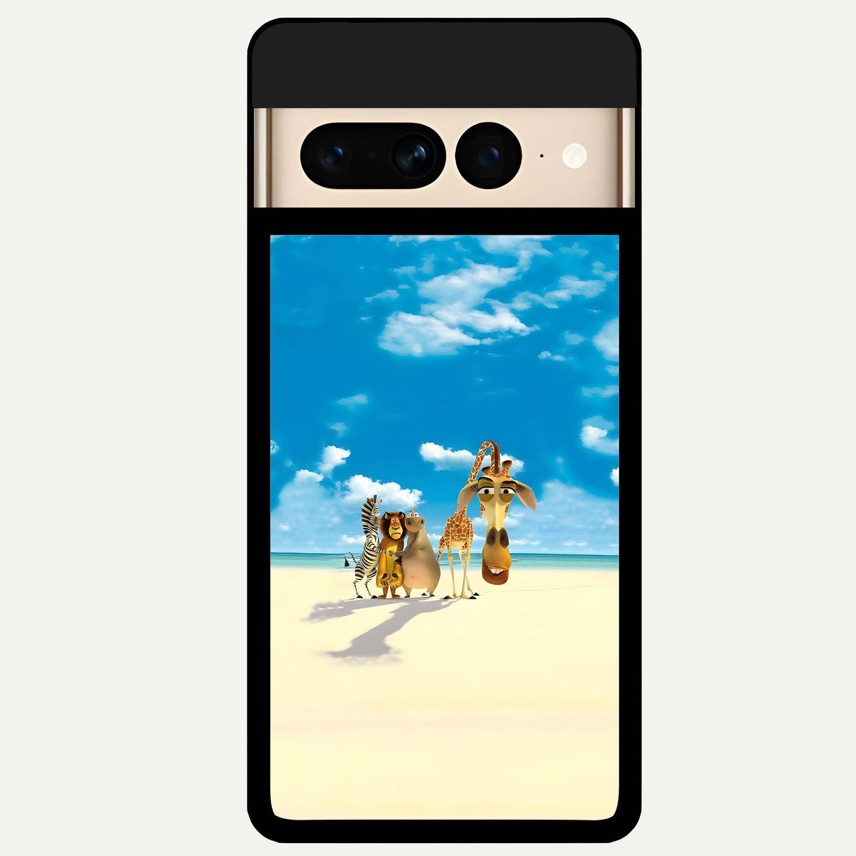  Tropical Fun Squad Glass Case For Google Pixel 7 Pro back cover – full design glossy printed glass finish