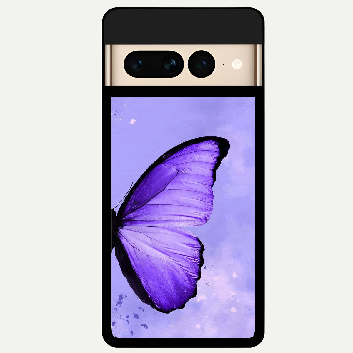  Violet Dream Wing Glass Case For Google Pixel 7 Pro back cover – full design glossy printed glass finish