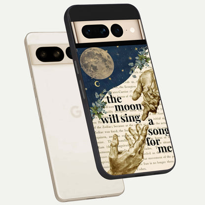  Aesthetic Divine phone case For Google Pixel 7 Pro showing premium glass back cover with detailed artwork